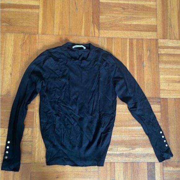 Zara Sweaters - Black Zara Sweater with Gold buttons